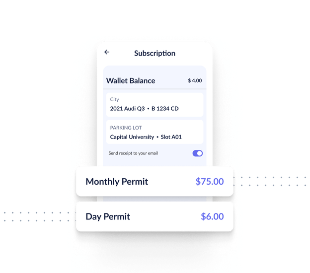 Subscription and prepaid toll wallets